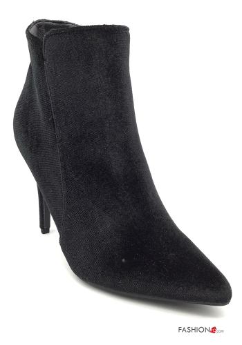 Stivaletti  con zip ecopelle camoscio - ph 1