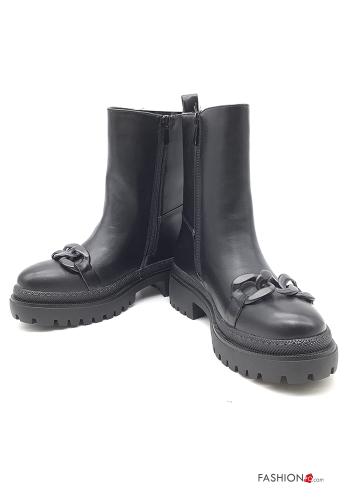 Botines imitación de cuero con cremallera - ph 1