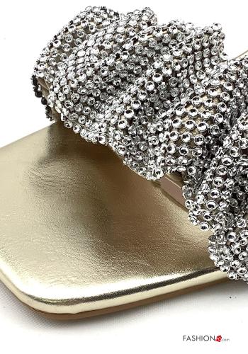 Heeled shoes with rhinestones - ph 3