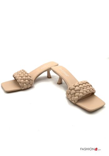 Sapatos de salto imitação de couro - ph 1