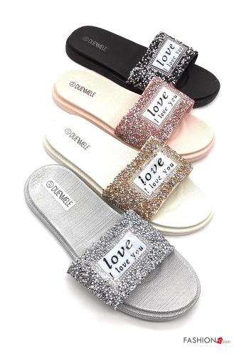 Set 36 pares Chinelos com strass - ph 1