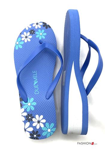 Set 18 pairs Floral Flip flops Wedge - ph 2