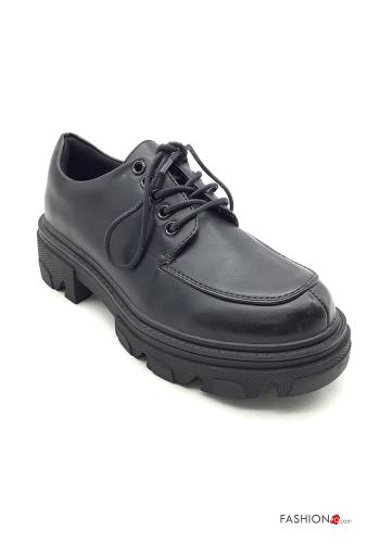Sapatos rasos imitação de couro regulável - ph 1