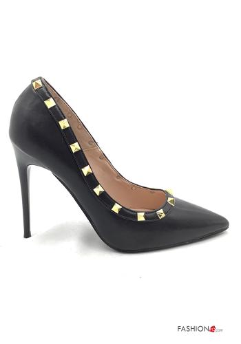 Kunstleder High Heel mit Nieten - ph 2