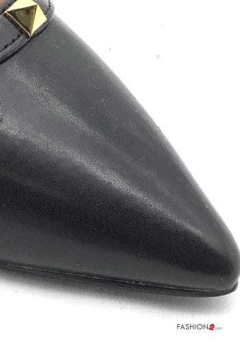 Kunstleder High Heel mit Nieten - ph 3