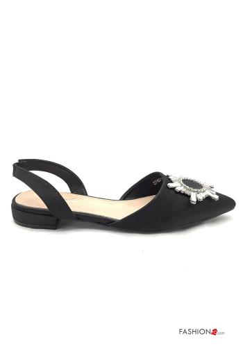 Zapatos planos con brillantes con correa - ph 2
