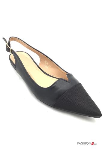 Sapatos rasos imitação de couro com pulseira - ph 1
