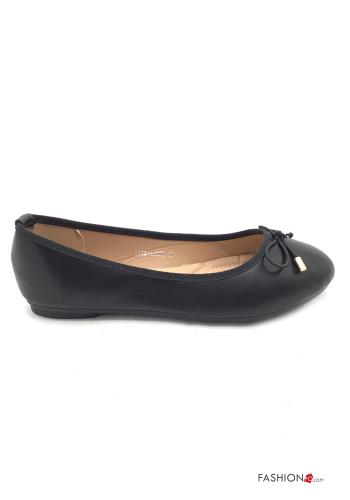 Kunstleder Ballerinas mit Schleife - ph 2