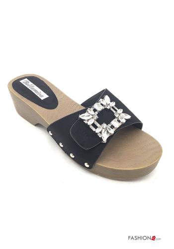 Zoccoli con strass con borchie - ph 1