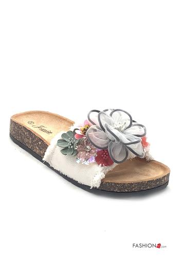 open toe Sandals with rhinestones - ph 1