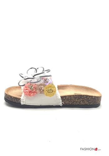 open toe Sandals with rhinestones - ph 4
