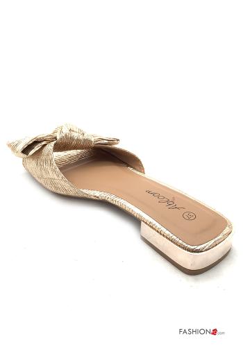 Sandali ecopelle open toe con fiocco - ph 4