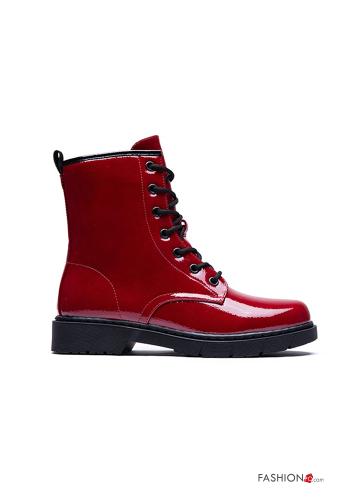 faux leather adjustable Combat Boots - ph 2