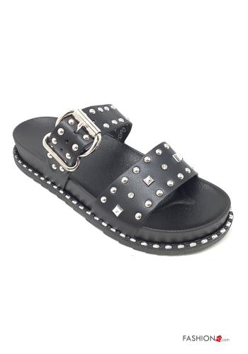 Sandalias imitación de cuero con tachuelas - ph 1