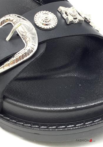 faux leather Sandals with studs - ph 4