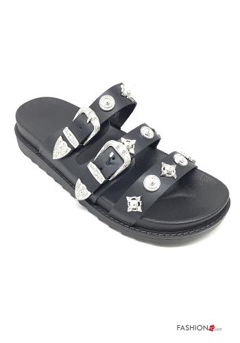 Sandalias imitación de cuero con tachuelas - ph 1