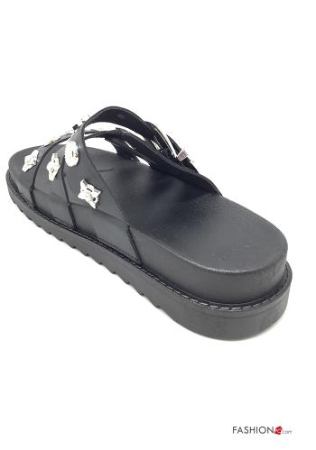 Sandalias imitación de cuero con tachuelas - ph 3