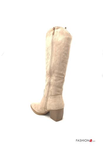 Wildleder mit spitze nase Stiefel mit Reißverschluss - ph 3