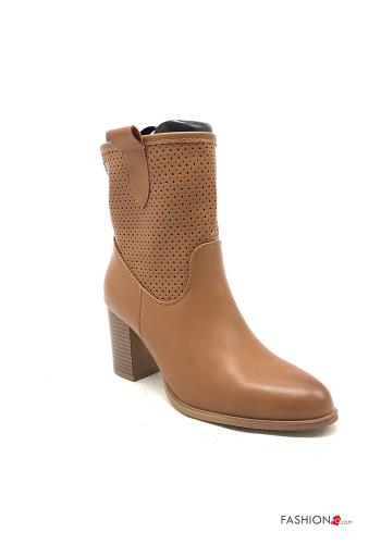 Kunstleder Stiefeletten mit Reißverschluss - ph 1