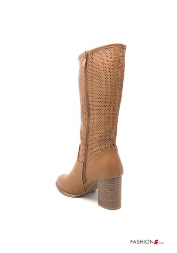 Kunstleder Stiefel mit Reißverschluss - ph 3