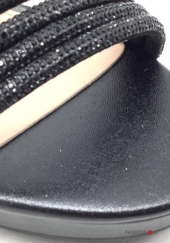 open toe High Heel mit Strasssteinen mit Knöchelriemen - ph 4