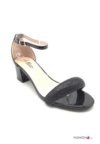 Sandals with rhinestones Ankle strap - ph 1
