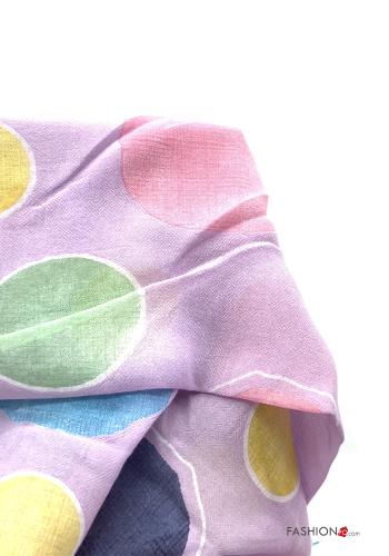 Pañuelo Estampado de lunares con flecos - ph 2
