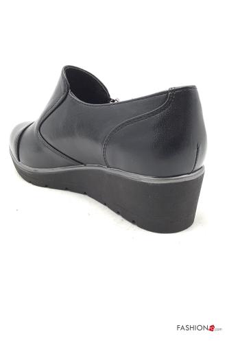 Sapatos rasos imitação de couro com fecho - ph 3