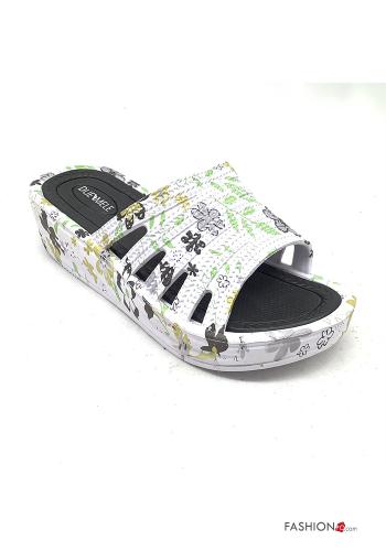Lot de 36 paires Claquettes à Imprimé Floral - ph 2