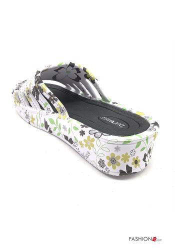 Lot de 36 paires Claquettes à Imprimé Floral - ph 4