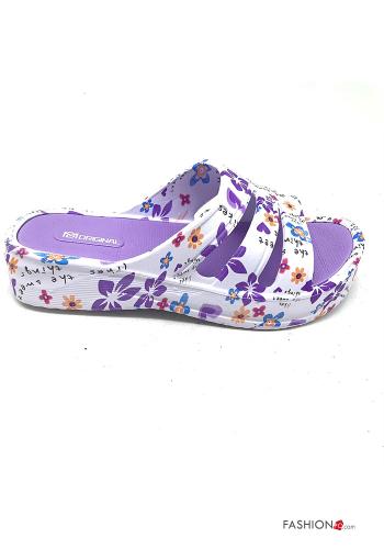 Lot de 36 paires Claquettes à Imprimé Floral - ph 3
