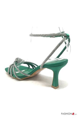 High Heel mit Strasssteinen mit Knöchelriemen - ph 3