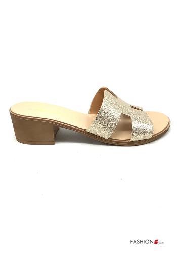 Kunstleder metallisiert Sandalen aus Echtes Leder - ph 2