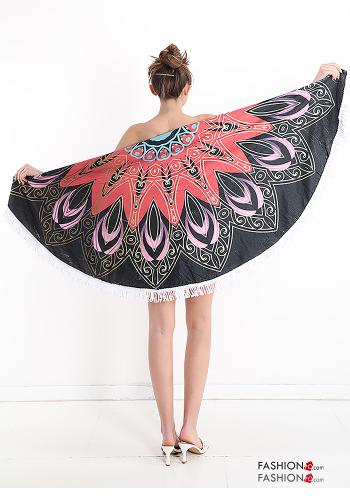Toalla Diseño impreso con flecos - ph 1
