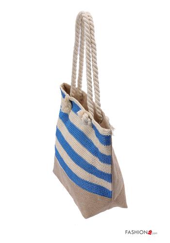 Sac de plage Imprimé à rayures avec fermeture éclair - ph 2