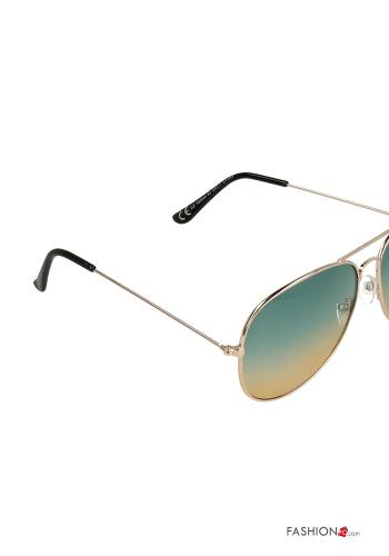 Óculos de sol aviador com lentes degradê - ph 6