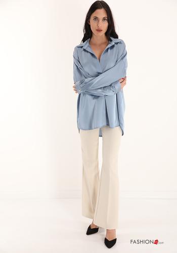 Bluse  V-Ausschnitt Satin - ph 5