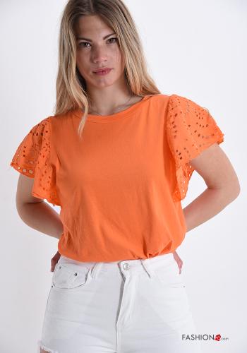 T-shirt in Cotton  lace - ph 1