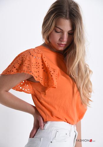 T-shirt in Cotton  lace - ph 3