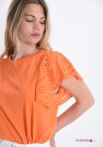 T-shirt in Cotton  lace - ph 4