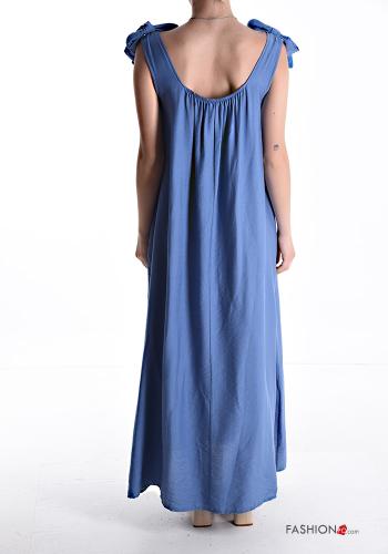 oversized backless long adjustable Dress with bow - ph 2