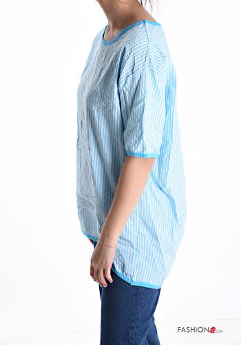 T-shirt in Cotone Fantasia righe - ph 3