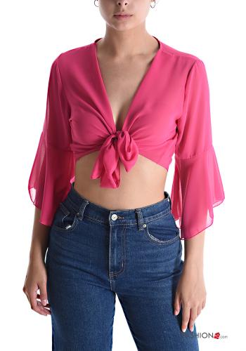 Bolero mit Schleife 3/4 ärmel - ph 1