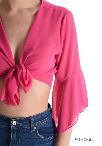 Bolero mit Schleife 3/4 ärmel - ph 4
