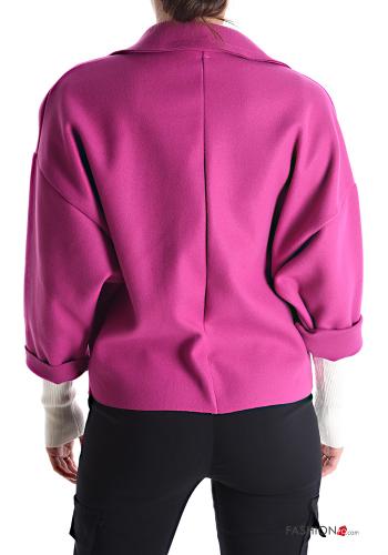 Chaqueta manga tres cuartos con bolsillos con botones sin forro - ph 2
