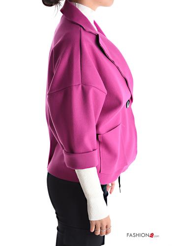Chaqueta manga tres cuartos con bolsillos con botones sin forro - ph 3