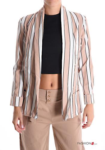 Streifenmuster Blazer ohne Futter - ph 1