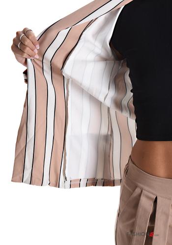 Streifenmuster Blazer ohne Futter - ph 6