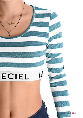 Striped lurex long sleeve Top - ph 4