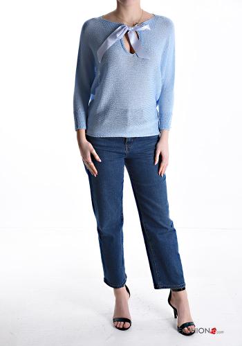 Strickpullover mit Schleife - ph 5